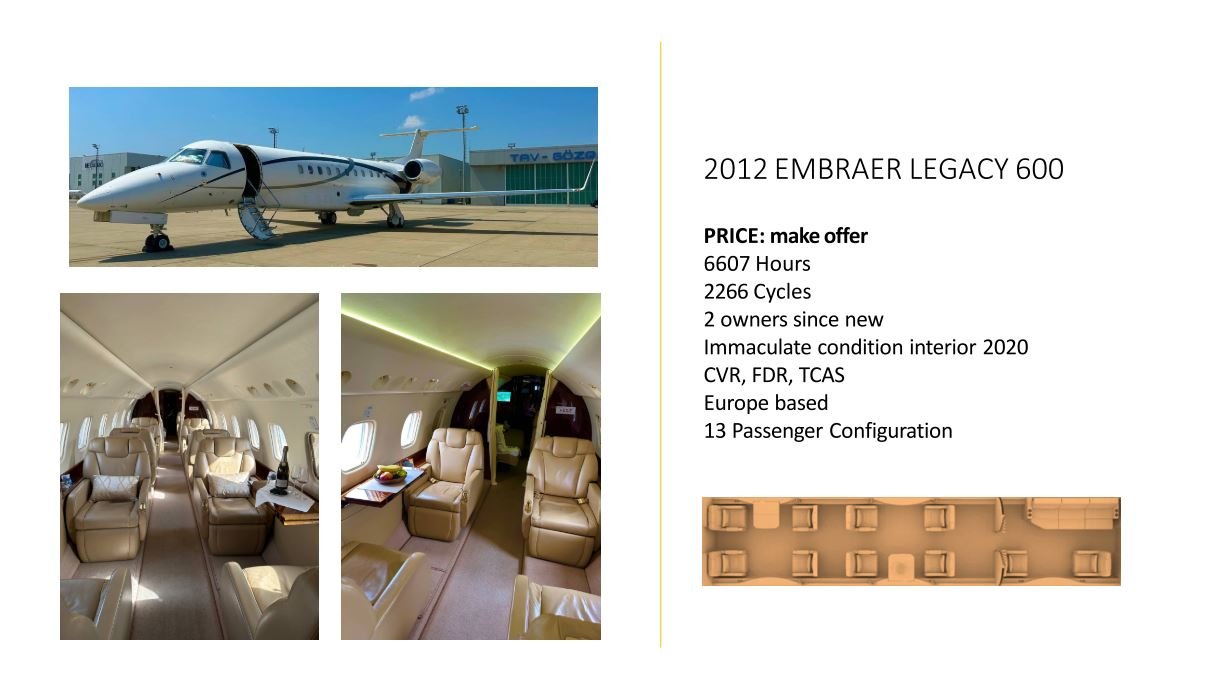 2012 EMBRAER LEGACY 600
